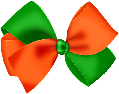 Halloween Ribbon Clipart, Digi Stamps, Clip Art, Bows, - Moños Azules (450x361)