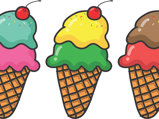 Waffle Cone Clipart Corn - Letter I Is For Ice Cream (640x480)