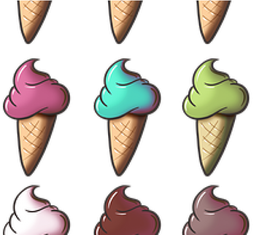 Drawn Waffle Cone Wali - Ice Cream (640x480)