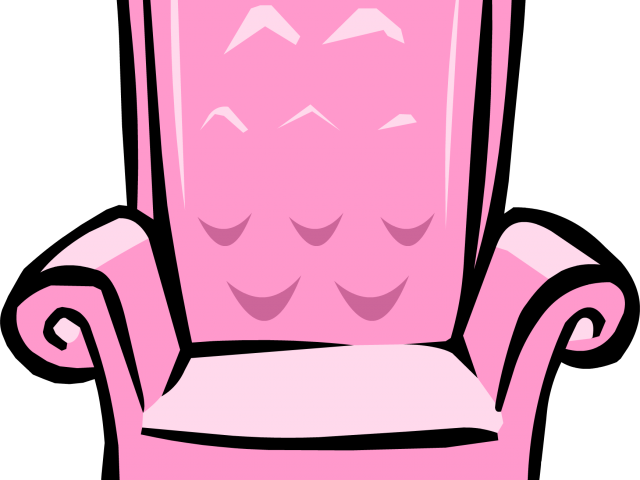 Furniture Clipart Pink Chair - Trono Princesa Png (640x480)