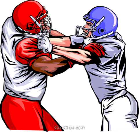 Football Players Royalty Free Vector Clip Art Illustration - Football Clip Art (480x455)