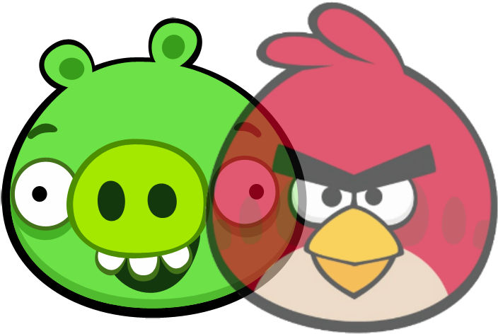 The Picture Above Represents My Venn Diagram To Compare - Red Angry Bird Voice (715x477)