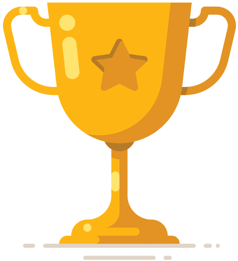 Student Of The Month - Trofeo Vector Png (500x561)