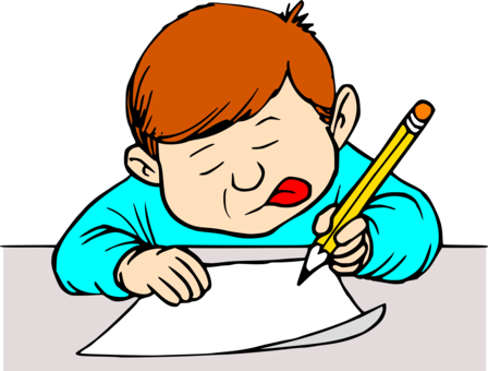 Creative Writing Letter Computer Icons Drawing - Writing A Letter Clip Art (448x340)
