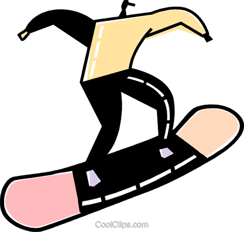 Snowboarding Royalty Free Vector Clip Art Illustration - Snowboarding Royalty Free Vector Clip Art Illustration (480x457)