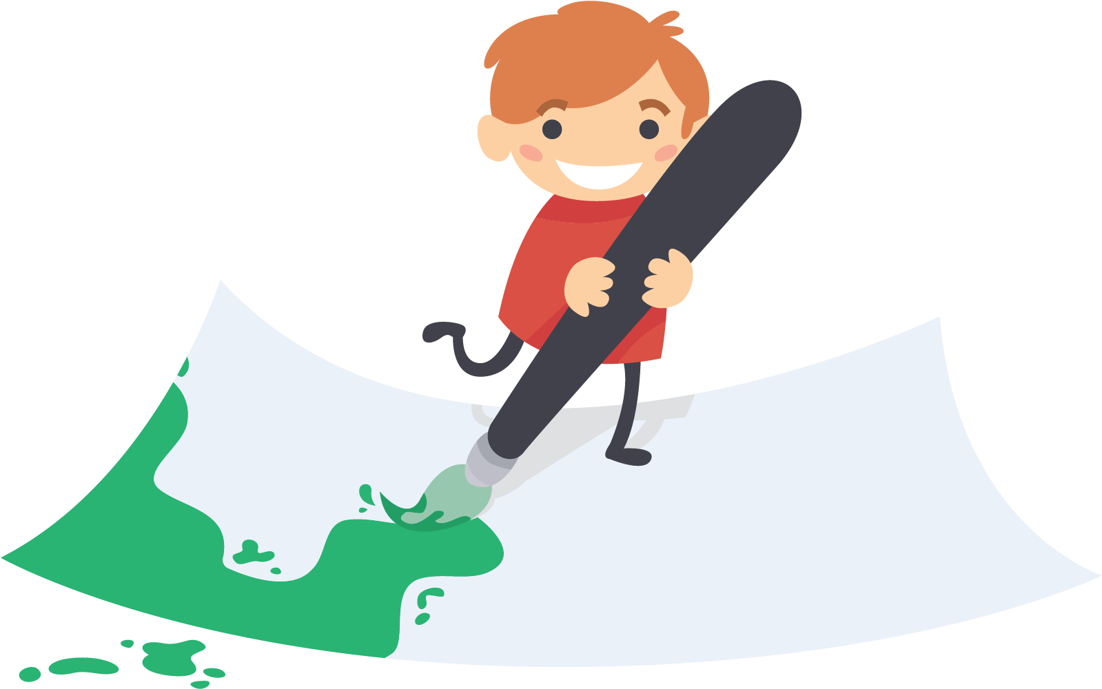 Vector Paintbrush Illustration Paint - Painting (2025x1410)