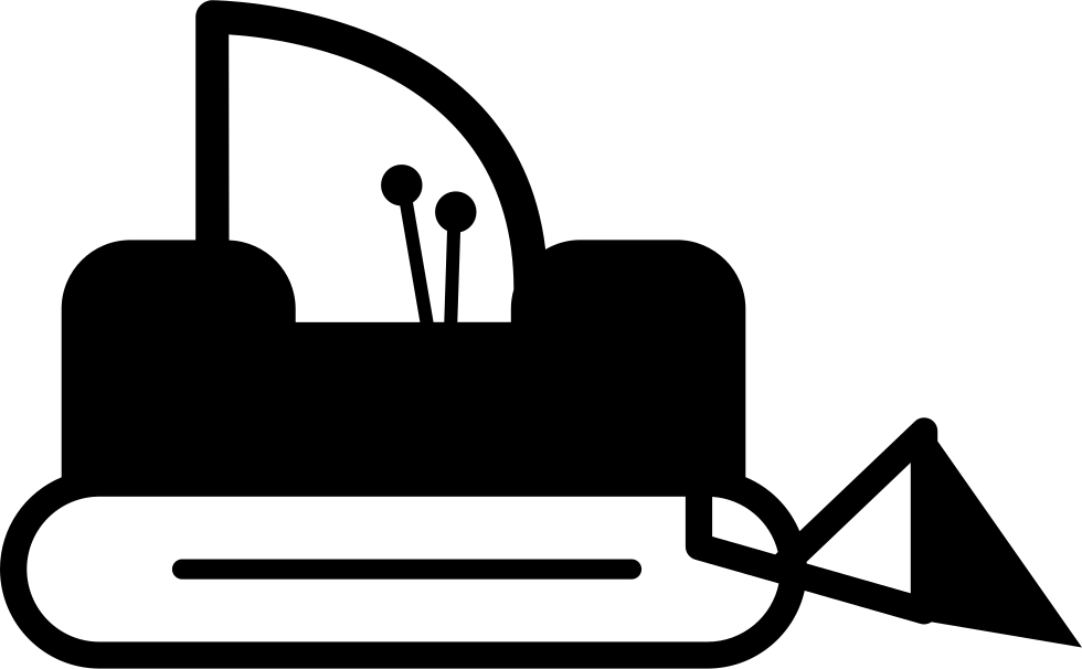 Bulldozer Svg Black And White - Bulldozer Svg Black And White (980x606)