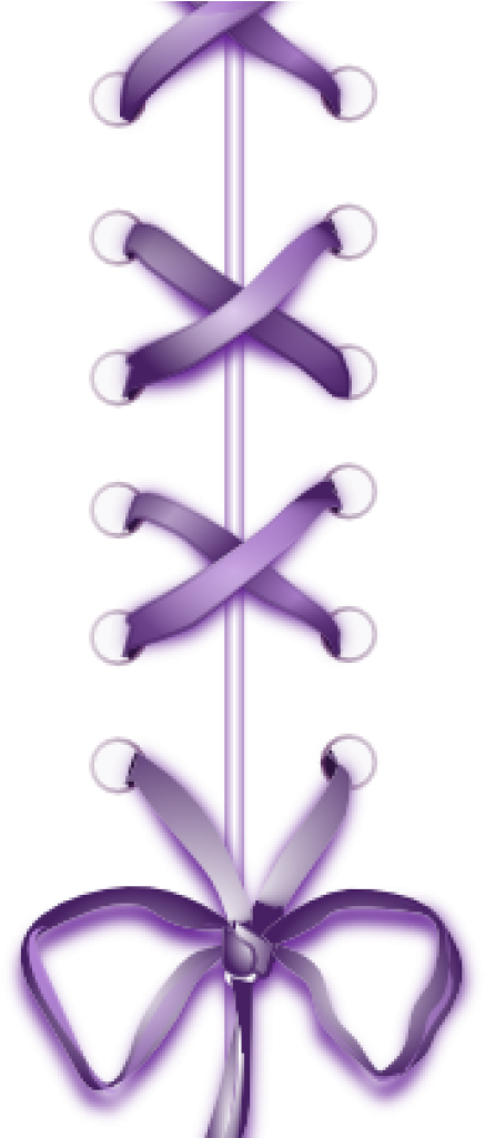 Football Laces Clipart Football Laces Outline Clipart - Zazzle Purple Shoe Laces Square Sticker, Size: Small, (1024x1024)