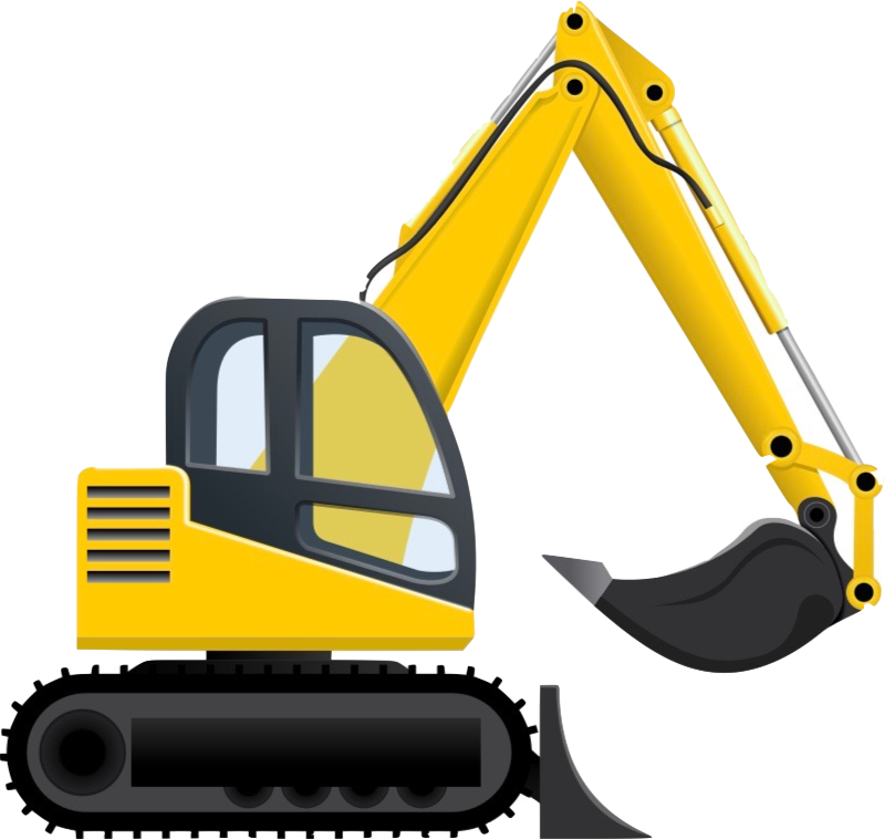 Clipart Freeuse Stock Bulldozer Clipart Yellow - Excavator Vector Png (799x758)