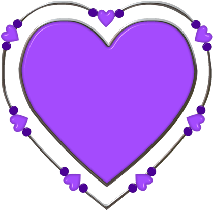 ❣hearts❣ ‿✿⁀♡♥♡❤ - Purple Hearts (448x448)