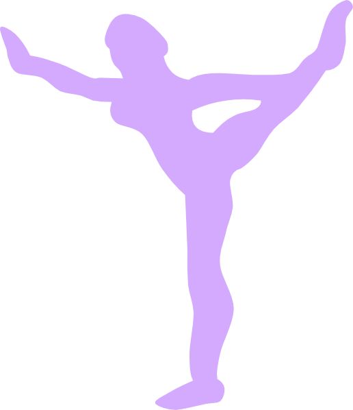 Gymnastics Cartoon Silhouette (516x598)