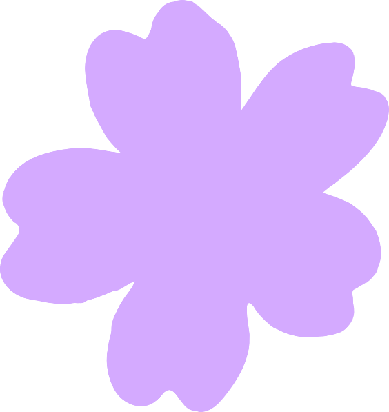Clip Art At Clker Com Vector Online - Free Clipart Purple Flower Png (564x597)