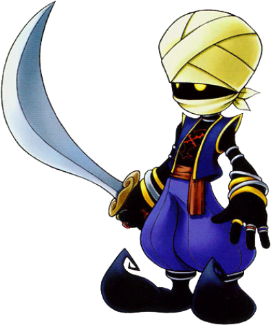 Bandit Png Transparent Image - Kingdom Hearts Aladdin Heartless (399x477)