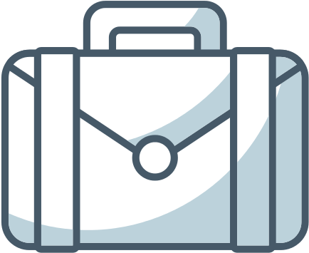 Portfolio Flat Line Icon - Maletin Kawaii (550x526)