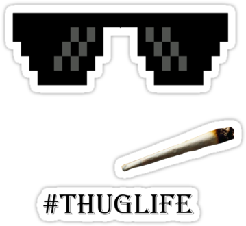 Thug Life Glasses&quot - Thug Life Glasses Hd (375x360)