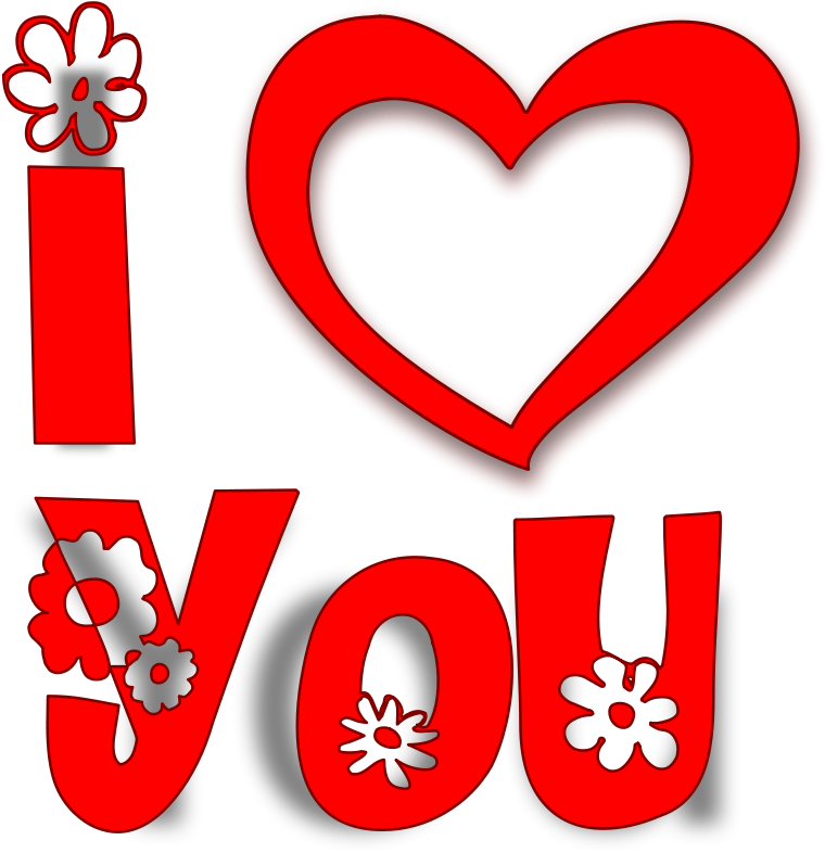 I Love You Clipart - Love You Png Hd (768x800)