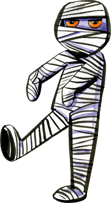 Mummy Wall Sticker - Desenho Mumia (374x682)