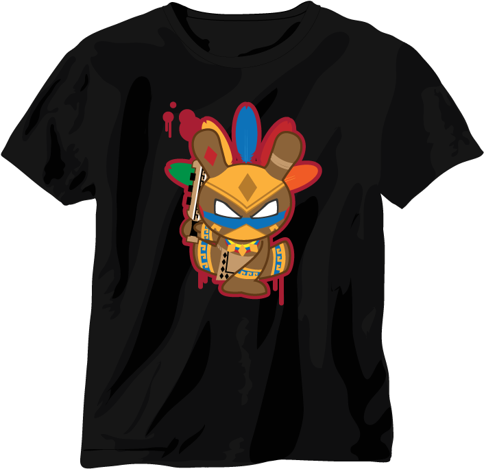 Aztec Warrior Quauhtli T-shirt - Black Short Sleeved T Shirt (800x800)