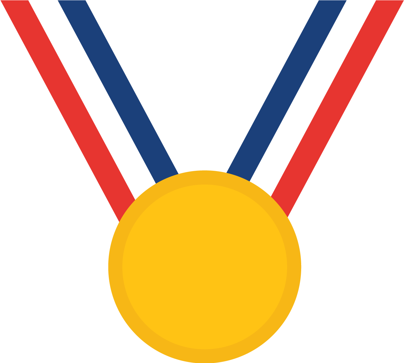 Gold Medal Png - Medal Clipart Transparent (1563x1185)