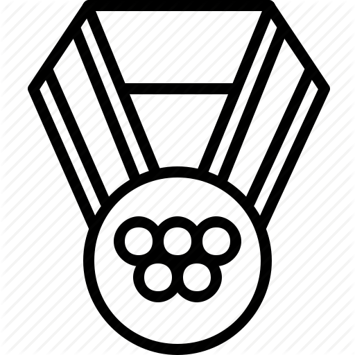 Gold Medal Drawing At Getdrawings - Volleyball Medal Drawing (512x512)