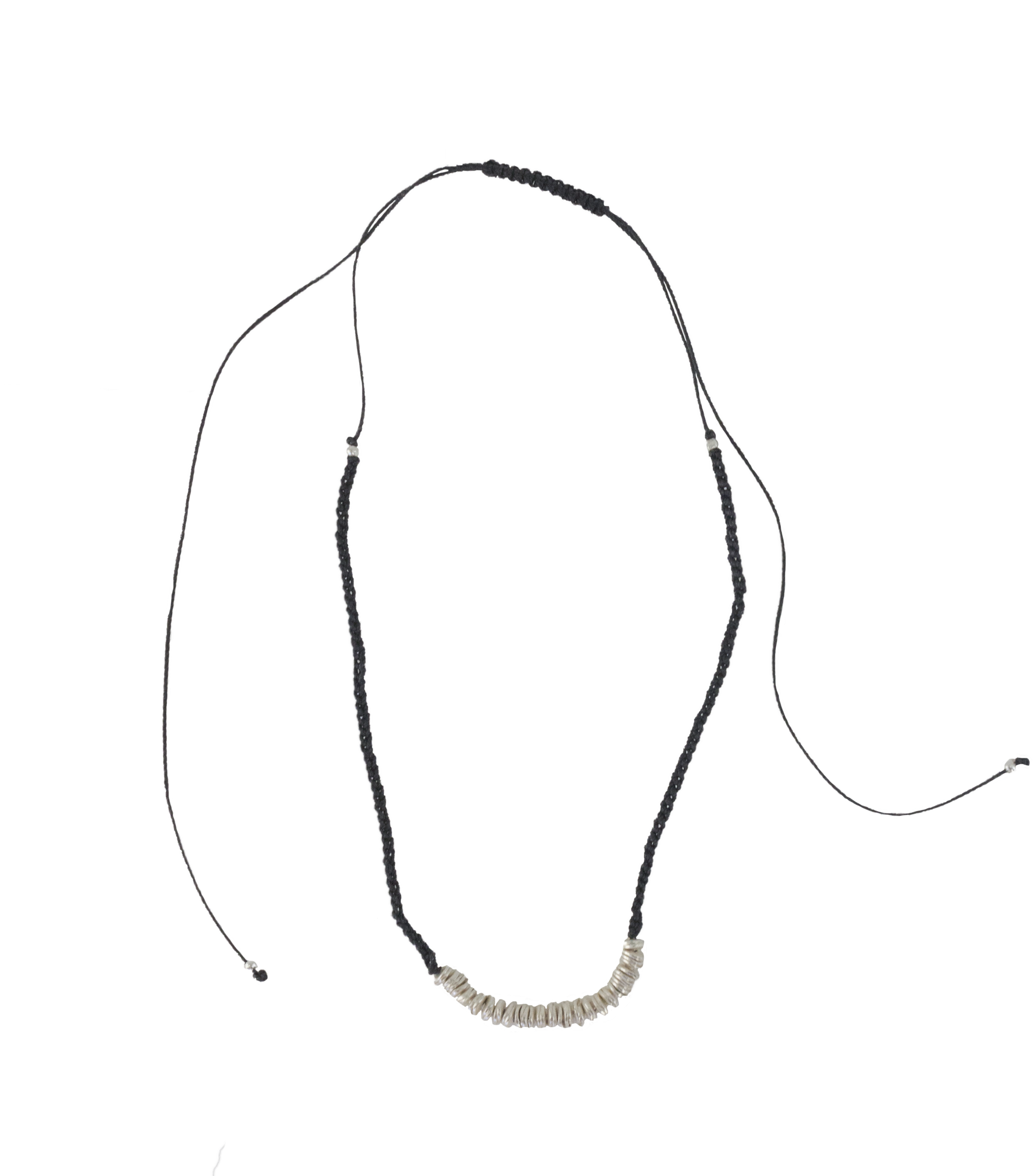 Crochet Choker With Chips Silver - Crochet Choker With Chips Silver (2500x2500)