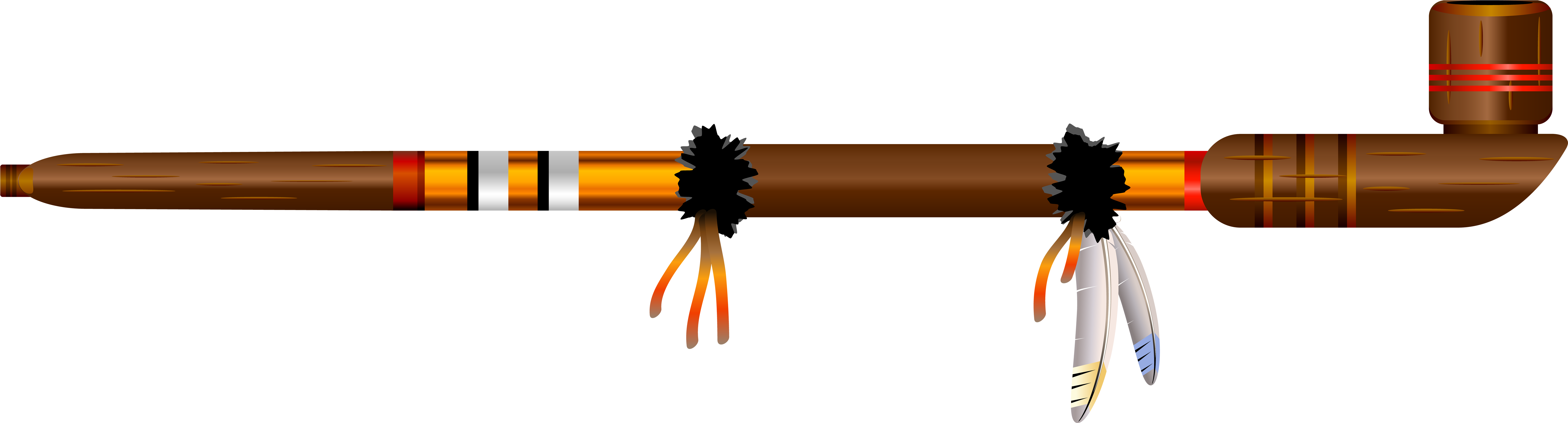 Indian Peace Pipe Png Clip Art Image - Indian Peace Pipe Png (8000x2189)