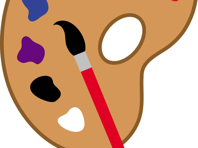 Palette Clipart Art Equipment - Painters Palette Clip Art (640x480)