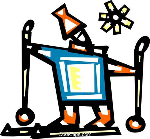 Down Hill Skier Royalty Free Vector Clip Art Illustration - Clip Art (480x445)