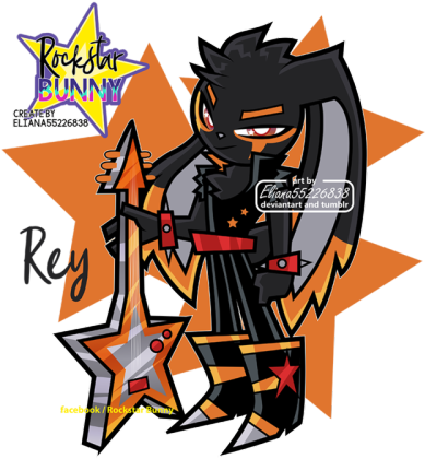 Rey The King Of Rock - Cartoon (400x431)