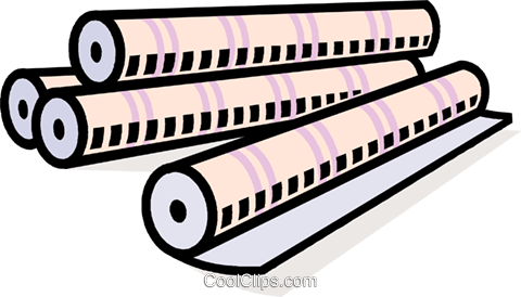 Paper Rolls Royalty Free Vector Clip Art Illustration - Clip Art (480x274)