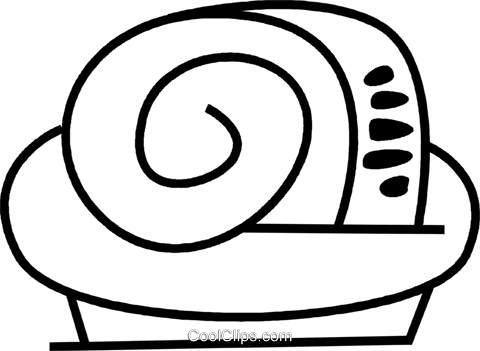 Dinner Roll Royalty Free Vector Clip Art Illustration - Small Bread (480x351)