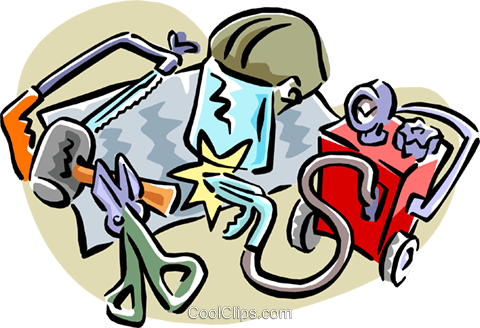 Industrial Tools Royalty Free Vector Clip Art Illustration - Employer (480x328)