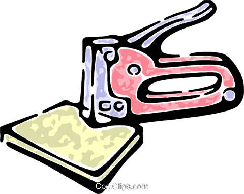 Industrial Stapler Royalty Free Vector Clip Art Illustration - Industrial Stapler Royalty Free Vector Clip Art Illustration (480x381)