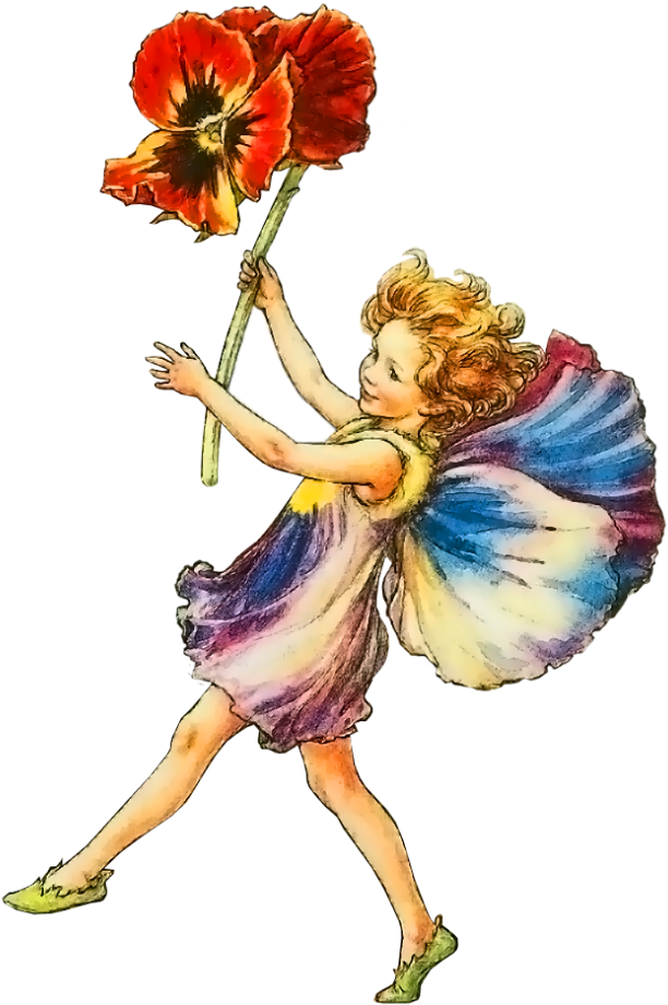 Pansies - Cicely Mary Barker Pansy (650x930)