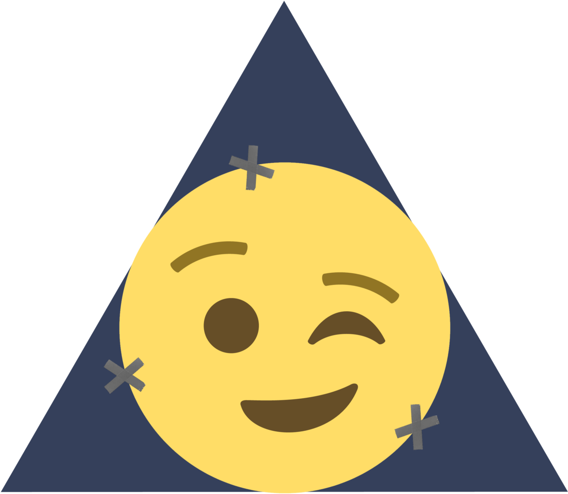 Shhh I'm In Disguise - Carolines Treasures Eon1012sh4 Winking Face Emojione (1200x1034)