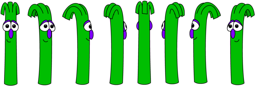 Clipart Resolution 1024*353 - Veggietales Scallion 1 (899x310)
