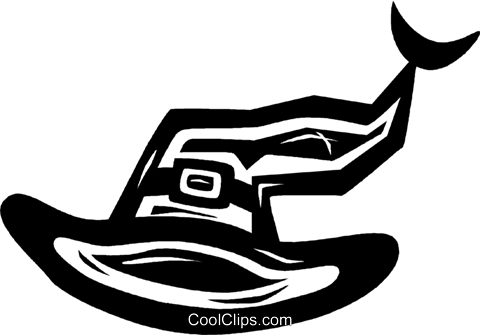 Witches Hat Royalty Free Vector Clip Art Illustration - Illustration (480x335)
