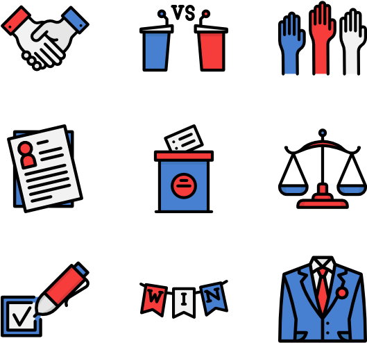 Elections - Political Flat Icon Png (600x564)