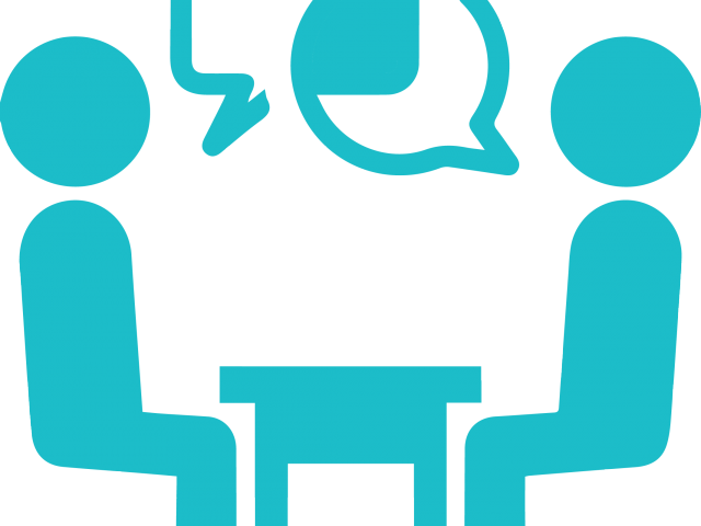 Interview Clipart Career Counseling - Face To Face Icon (640x480)