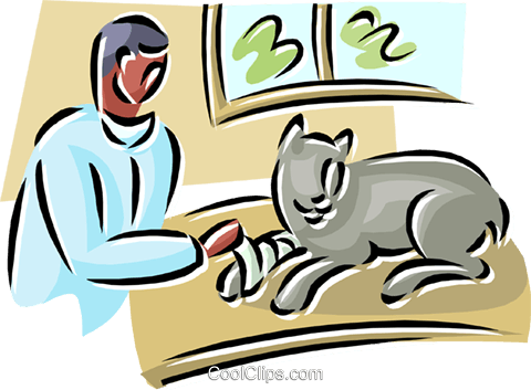 Veterinary Services Royalty Free Vector Clip Art Illustration - Cartoon (480x353)