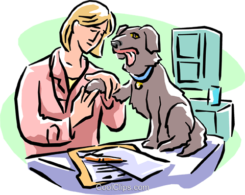 Veterinary Royalty Free Vector Clip Art Illustration - Dog Nail Trim Clip Art (480x381)