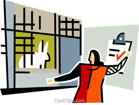 Veterinarian Looking After A Rabbit Royalty Free Vector - Veterinarian Looking After A Rabbit Royalty Free Vector (480x363)