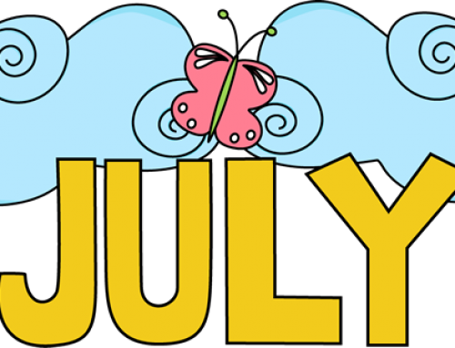 July And August Newsletter - Month Of July Clipart (500x383)