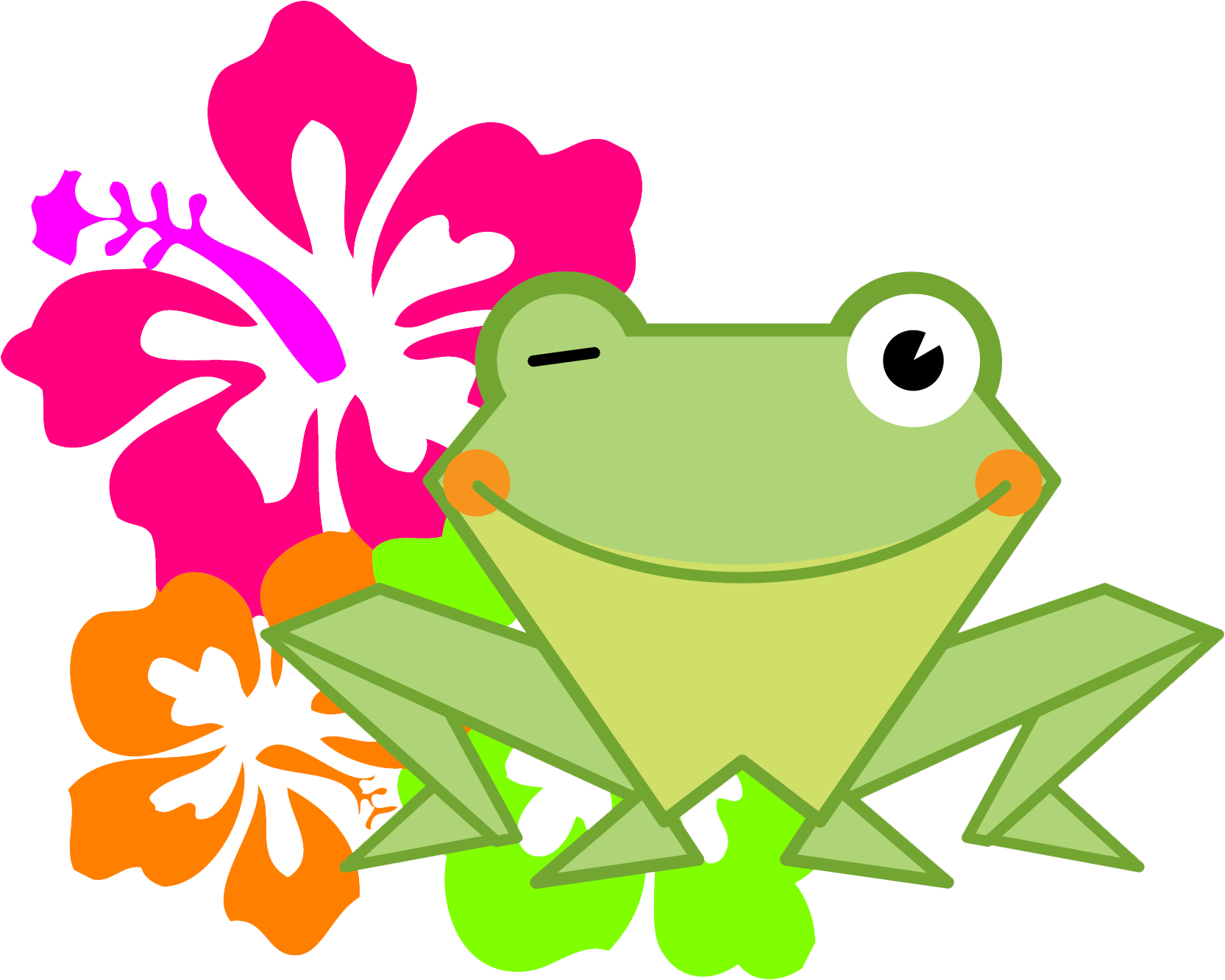 Kaeru Aloha2014 - Island Baby - Pink Baby Blanket (1722x1380)