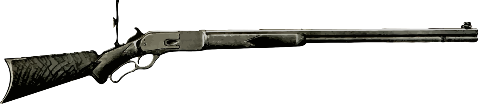Trigger Firearm Winchester Rifle Winchester Repeating - Winchester Rifle (1551x340)
