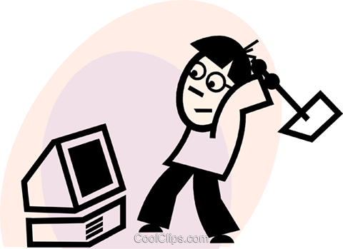 Frustration Royalty Free Vector Clip Art Illustration - Cartoon (480x349)