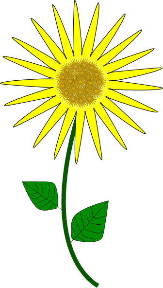 Sunflower Clipart (336x592)