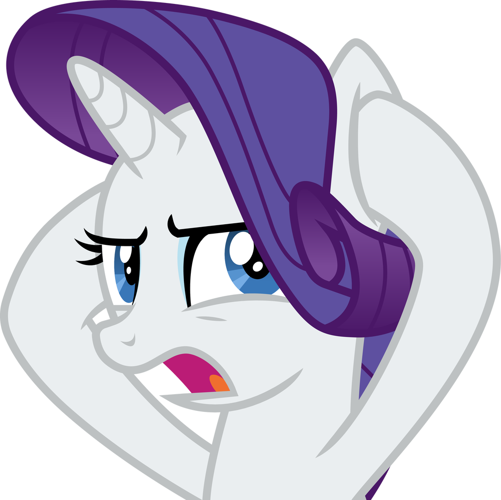 Rarity Covering Her Ears By Cloudyglow Rarity Covering - Cartoon (1024x1021)