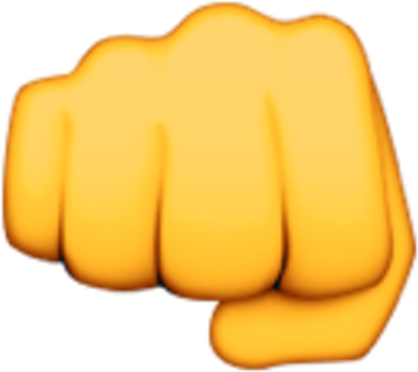 Fist Bump Emoji - Emoji 👊 (740x740)