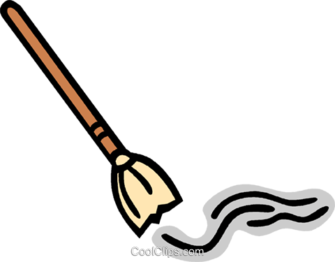 Broom Royalty Free Vector Clip Art Illustration - Broom Royalty Free Vector Clip Art Illustration (480x375)